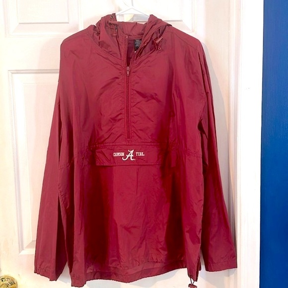 NWOT Crable Sportswear University of Alabama 100% Polyester Hooded Windbreaker - Picture 1 of 7